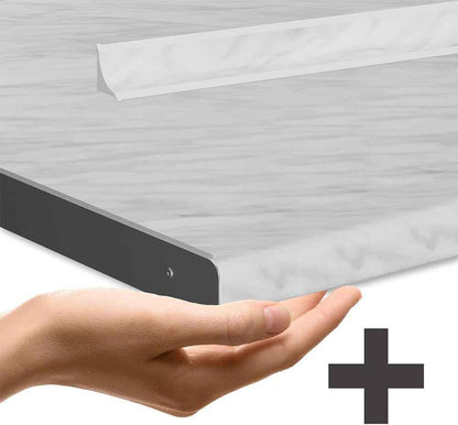 Cuisine R-Line, Noir Brillant/Blanc, 160Cm | Avec Meuble Four Encastrable Avec Plan De Travail, Préparé Pour L’Intégration D’Appareils Électroménagers Et D’Un Évier