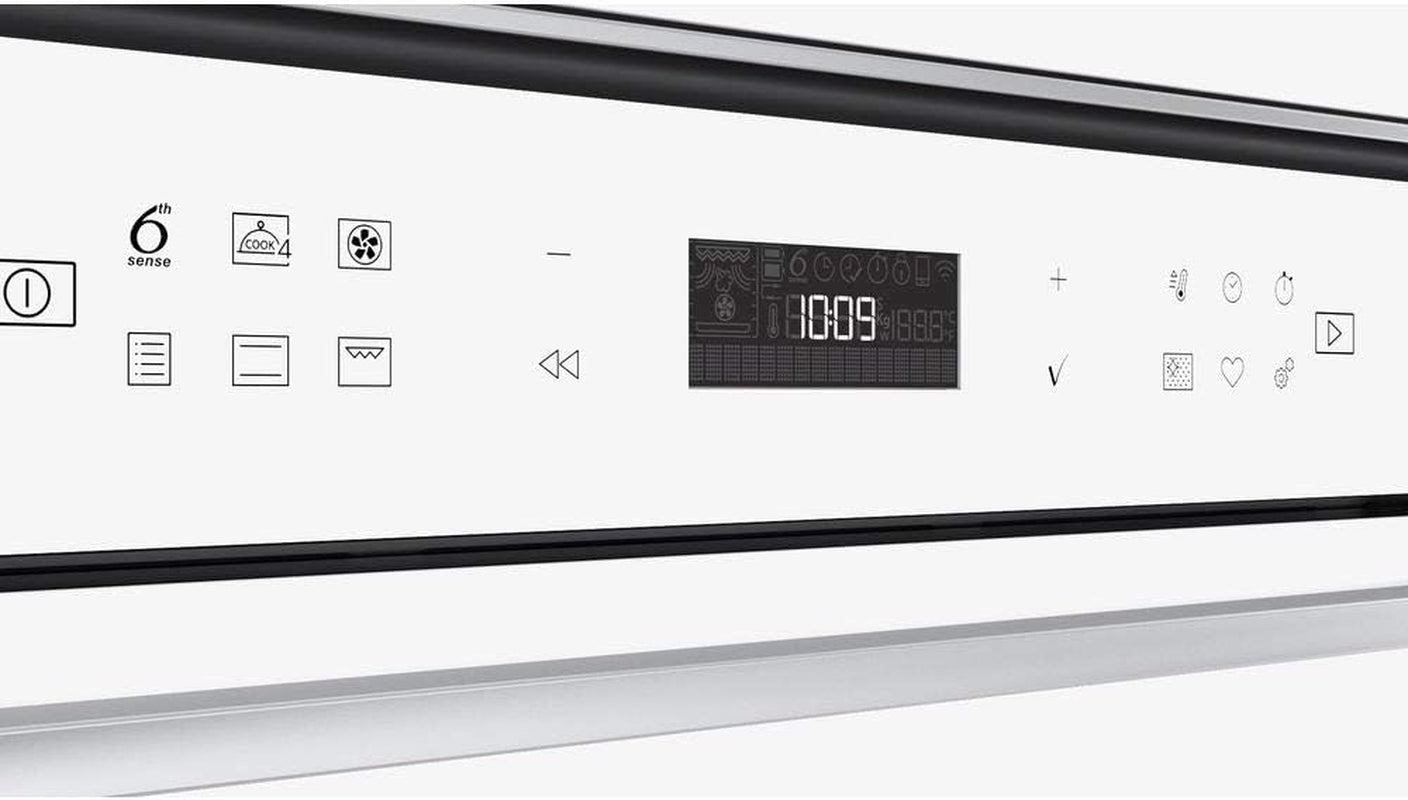 Whirlpool WH Whirpool OM4 4S1 P Four Traditionnel W7 Pyrolytique, Verre Blanc