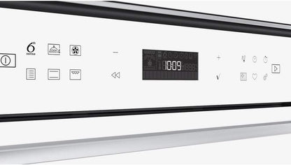 Whirlpool WH Whirpool OM4 4S1 P Four Traditionnel W7 Pyrolytique, Verre Blanc