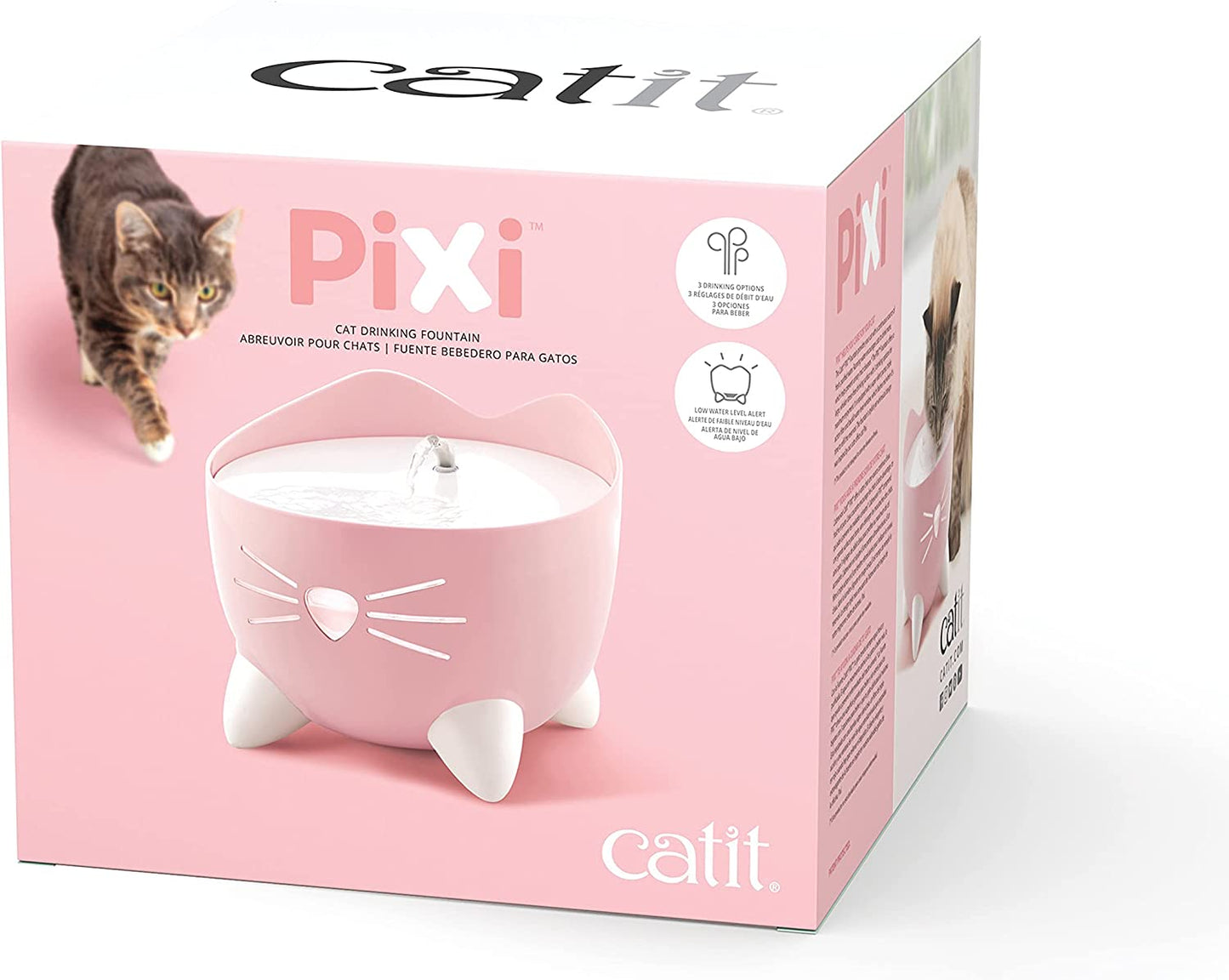Pixi Fontaine À Eau Pour Chat 2,5 L Rose