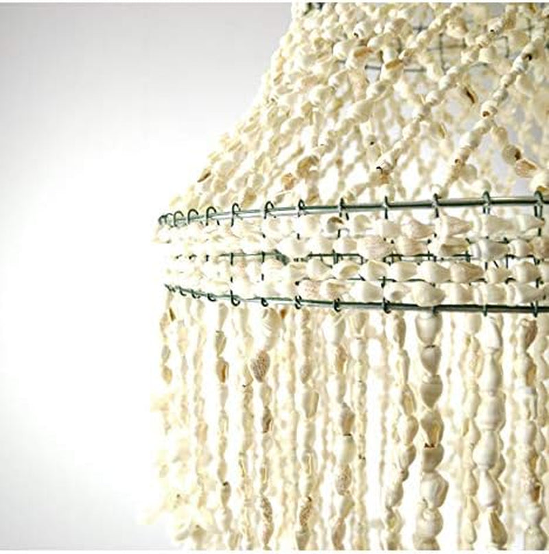 Lustre Bohème En Coquillages Cauris 100Cm | Savoir-Faire Balinais