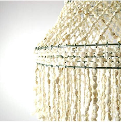 Lustre Bohème En Coquillages Cauris 100Cm | Savoir-Faire Balinais