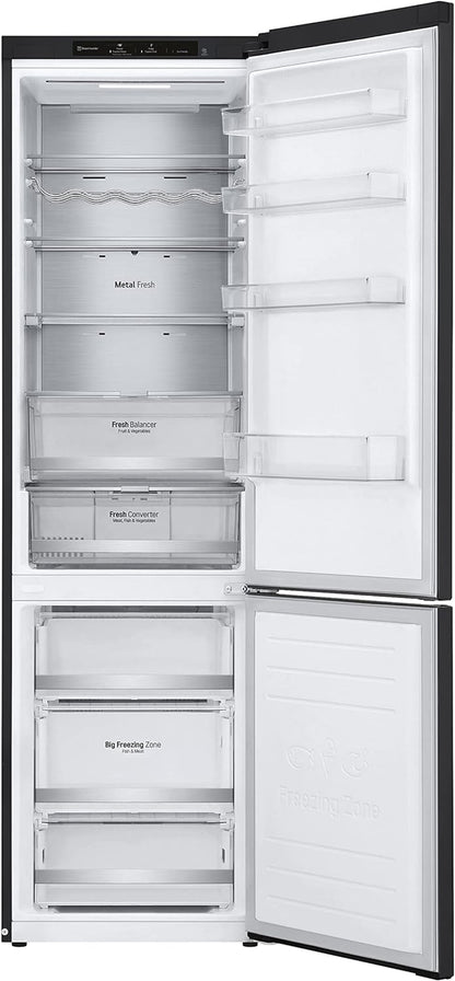 Electronics GBB72MCVBN Réfrigérateur-Congélateur - Capacité Utile : 384 L - Classe D'Efficacité Énergétique - Noir Mat - 203 Cm - Compresseur Linéaire Inverseur - Noir Mat Métallisé