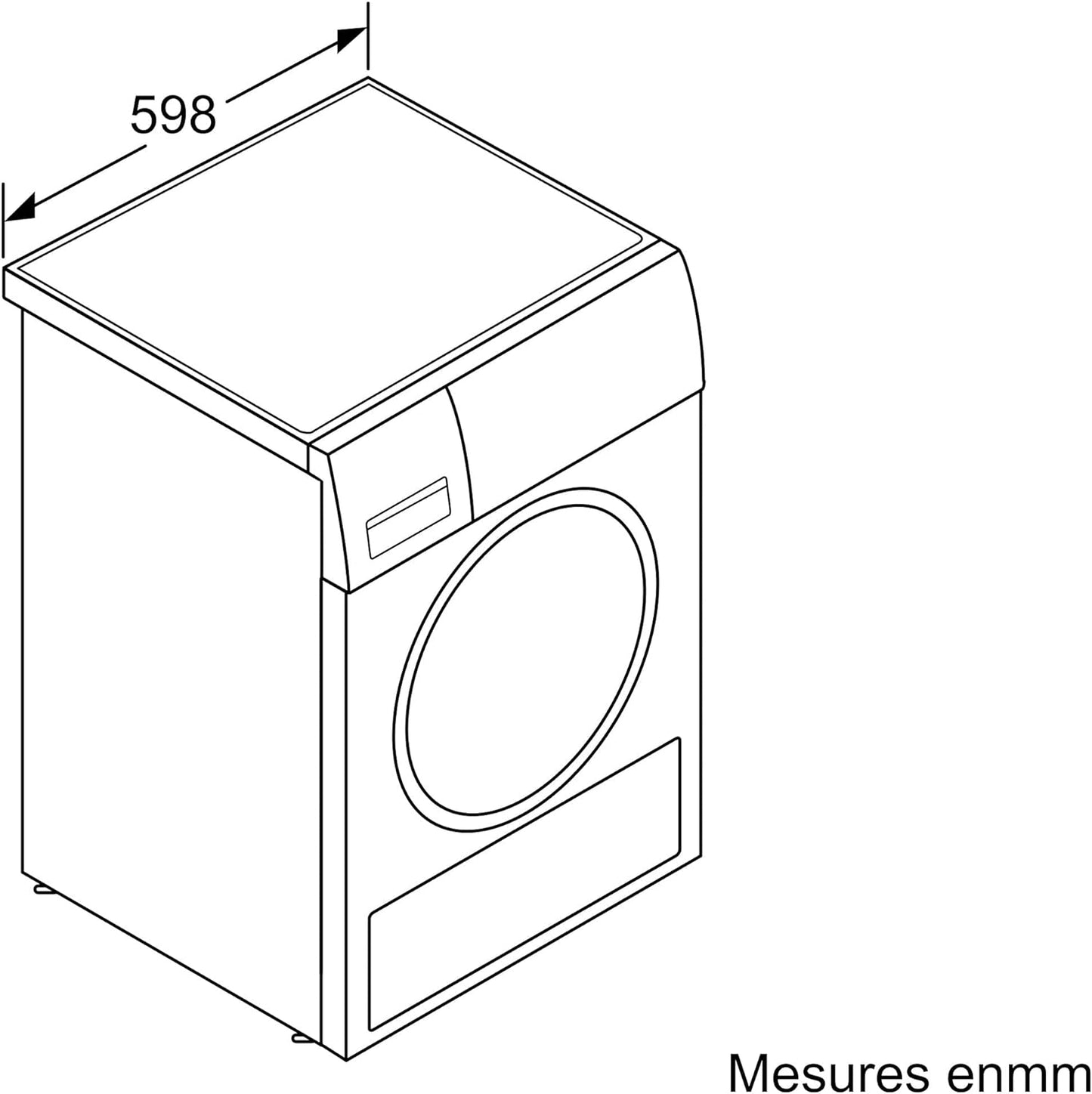 Electroménager Sèche-Linge, Blanche, 8,0 Kg