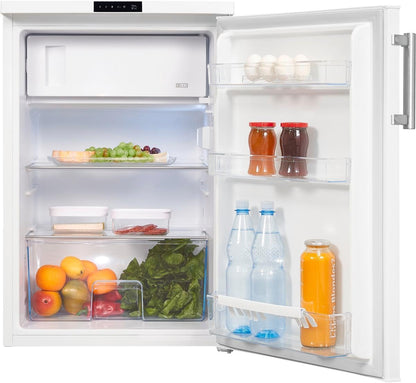 Exquisit KS16-4-HE-010D Standkühlschrank, 56 Cm Breit, 120 L, Temperatureinstellung, Eierablagen, Gemüseschublade, Schnellgefrieren, Weiß