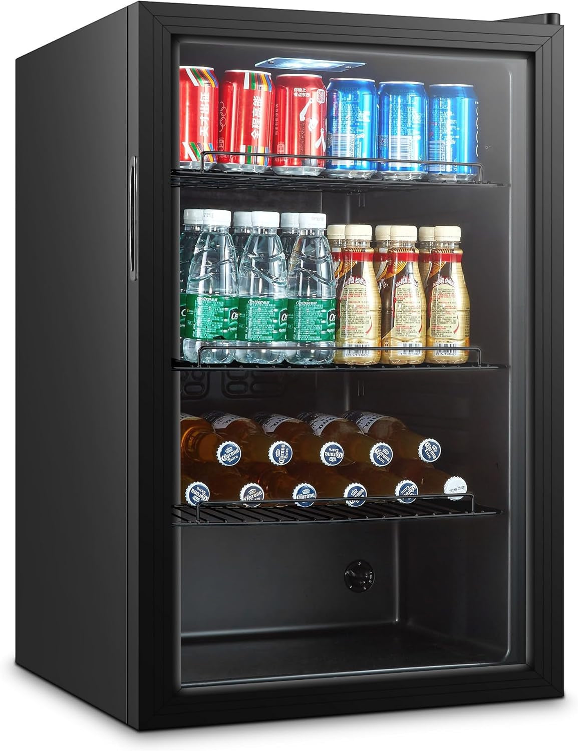 Arrière Bar Réfrigéré Vitré Noir - 115 Litres - Combisteel - R600A Battante