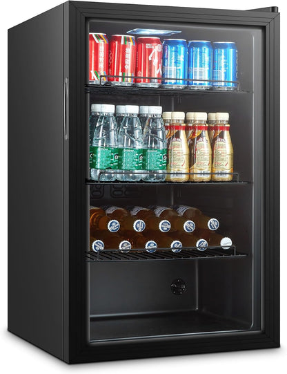 Arrière Bar Réfrigéré Vitré Noir - 115 Litres - Combisteel - R600A Battante