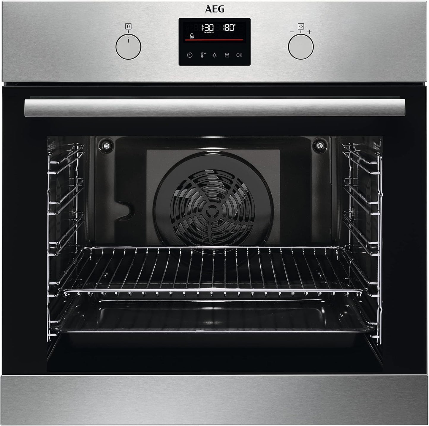 BPS335061M Four Encastrable/Pyrolyse Auto-Nettoyage/Série 6000 Air Chaud Annulaire : Résultats De Cuisson Homogènes Sur 3 Niveaux / 45 Programmes Automatiques/Écran Tactile Led/Chauffage