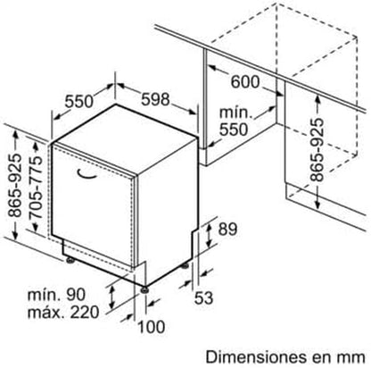 Iq500 SX65ZX49CE Lave-Vaisselle Entièrement Intégré 14 Couverts C