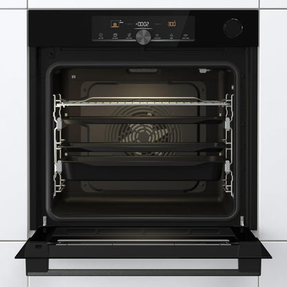 Optibake Advanced BSA 6747 A04BGWI Four Encastré/Wifi Connected / 77L / Air Chaud/Cataclean/Autobake/Touche/Extracteurs Télescopiques/Steamassist/Pizzamode 300°C/Noir