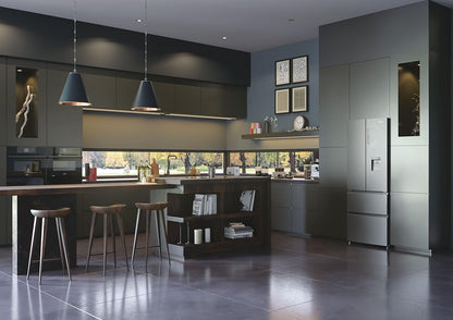 B3FE742CMJW Réfrigérateur Combiné FD 70 Série 5 - 458L (Réfrigérateur 307L + Congélateur 151L), Hauteur : 190 Cm, 296 Kwh/An, ABT, Myzone Pro, Humidity Zone, Distributeur Eau, Classe E
