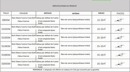 Lustre Vertigo Suspension Blanc 140 Cm, Lampe Vintage Suspension Vertigo Rétro LED Salon Lustre for Intérieur Salon Fibre De Verre +Polyuréthane De Chapeau LED E27,Blanc,140Cm