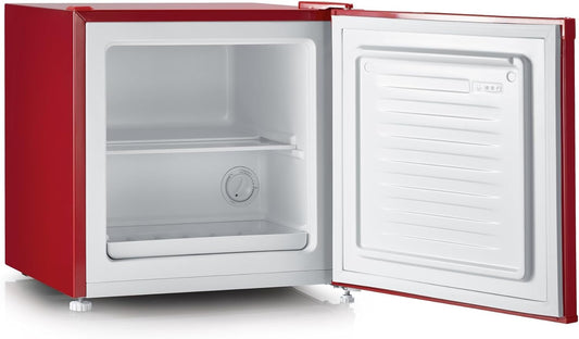 Réfrigérateur Bar Convertible Congélateur, Pose Libre, Largeur 47,4 Cm, 31 Litres, Classe Énergétique E, Look Rétro, Rouge, GB 8881