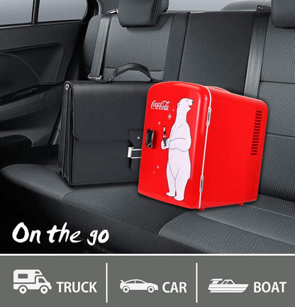 Coca Cola KWC4 Frigo Électrique Mixte Adulte, Rouge
