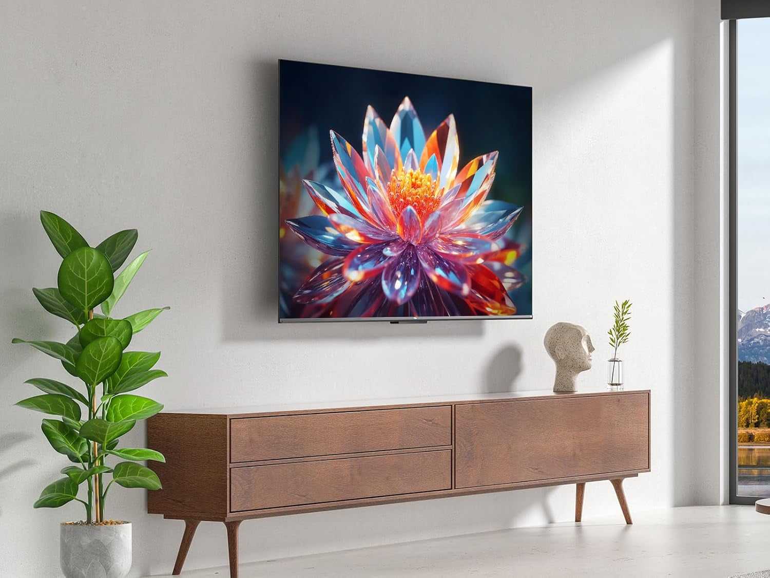 TCL 65T6C 65” QLED 4K HDR TV, Fire TV (Téléviseur Intelligent Avec Dolby Vision Et Atmos, HDR10+, Appuyez Et Demandez À Alexa)