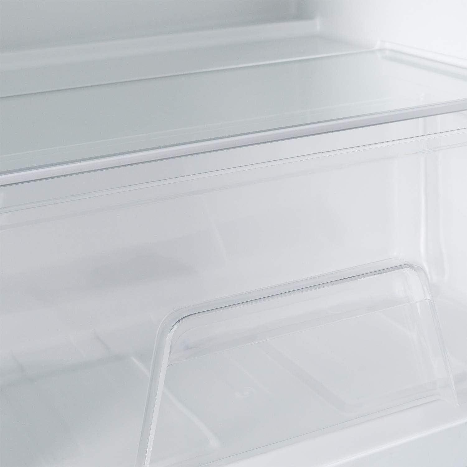 / RETRO FRIDGE 150 Silver/Réfrigérateur Noir Avec Poignée Argent Et Congélateur 281L / 102W, Faible Consommation, 150 Cm, 3 Étagères, Régulateur De Température, 60X60X150 Cm