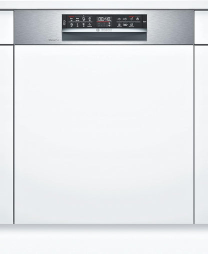 SMI6EDS57E - Série 6 - Lave-Vaisselle Encastrable Avec Bandeau - Home Connect - 13 Couverts - Silence plus 39 Db - Metallic