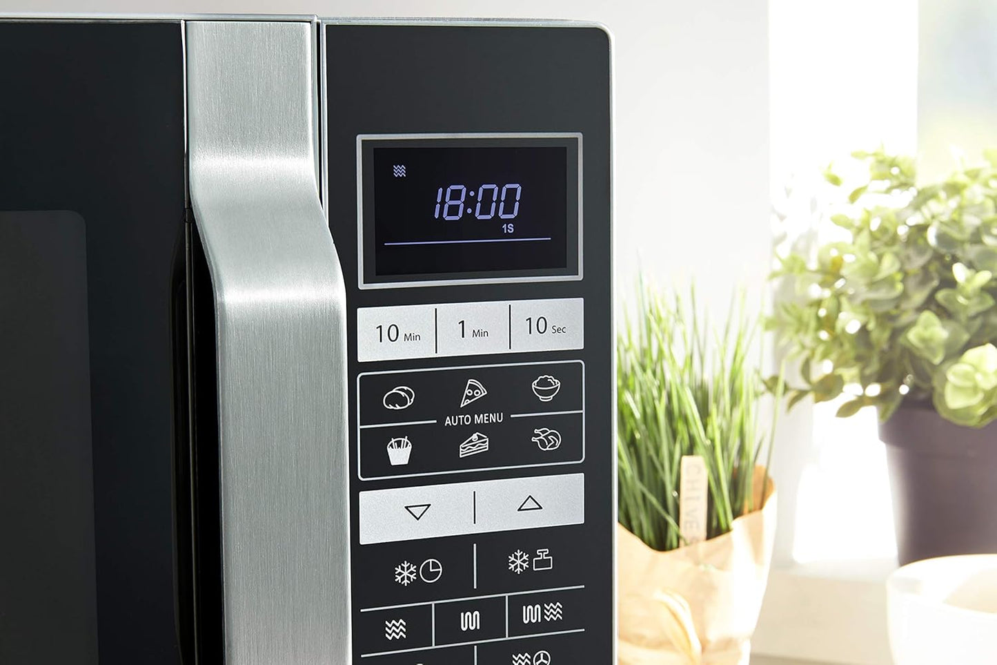 R-860S Micro-Ondes Combiné 25 Litres À Plateau Fixe - Argent