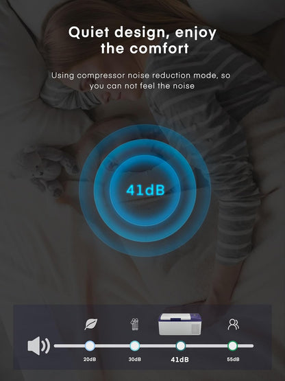 Glacière À Compresseur, 15L Mini Réfrigérateur Et Congélateur De Voiture (-20 ℃ ~ 20 ℃) ​​Avec 12/24 V DC Et 220-240 V AC Pour Voiture, Camping Car, Camion, Bateau Pour Camping, Voyage, Gris