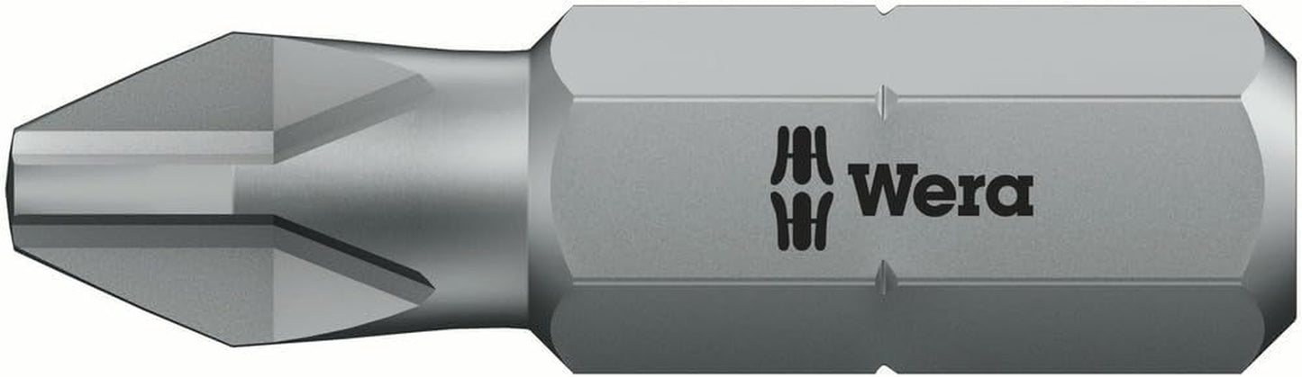 Wera 05072441001 851/1 Embouts Z DIY 100, Phillips, PH 2 X 25 Mm, 100 Pièces