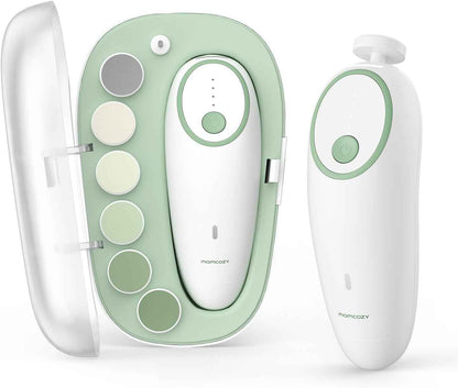 Lime Ongles Électrique Bébé, Sécurité, Faible Bruit, Lumière, Vert | Rechargeable, 7 Remplacements, Nouveau-Né, Enfants, Soins, Voyage, Cadeau