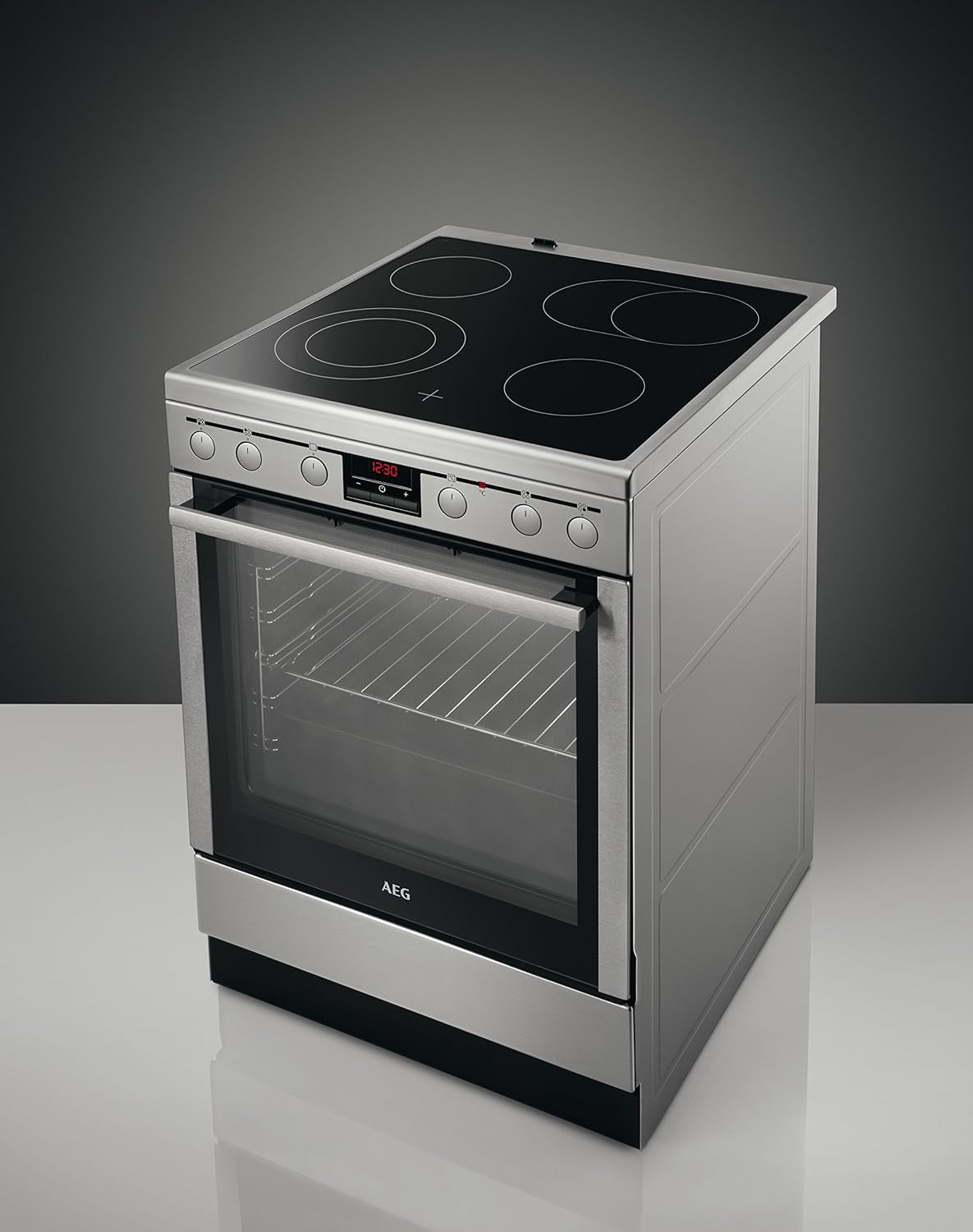 47056VS-MN - Fours Et Cuisinières (Autonome, Electrique, Electrique, Verre-Céramique, Acier Inoxydable, Boutons)