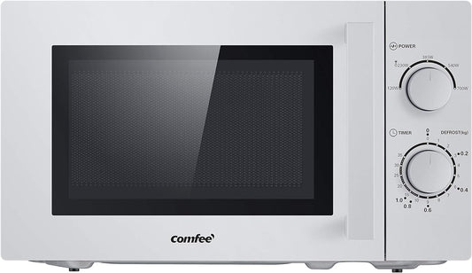 CMSN 20 Si Micro-Ondes, 5 Niveaux De Puissance, Éclairage Intérieur, Dégivrage Facile, Easy Degivrage, Plateau Rotatif À 360 °, 20 L/700 W, Mécanique, Argent