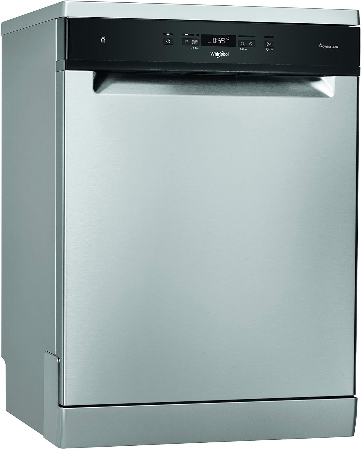 Whirlpool WFC 3C34 AP X, Lave-Vaisselle 60Cm Libre Installation, 14 Places, D