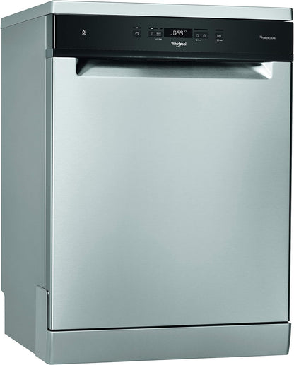 Whirlpool WFC 3C34 AP X, Lave-Vaisselle 60Cm Libre Installation, 14 Places, D