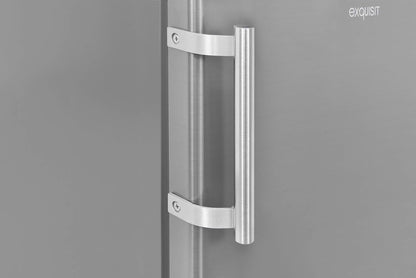 Exquisit Réfrigérateur KS16-V-H-040E Inoxlook | Meuble Sur Pied | Volume 127 L | Inoxlook | Étagères En Verre Et Compartiment À Légumes | Éclairage | Étagères De Porte | Butée De Porte Interchangeable