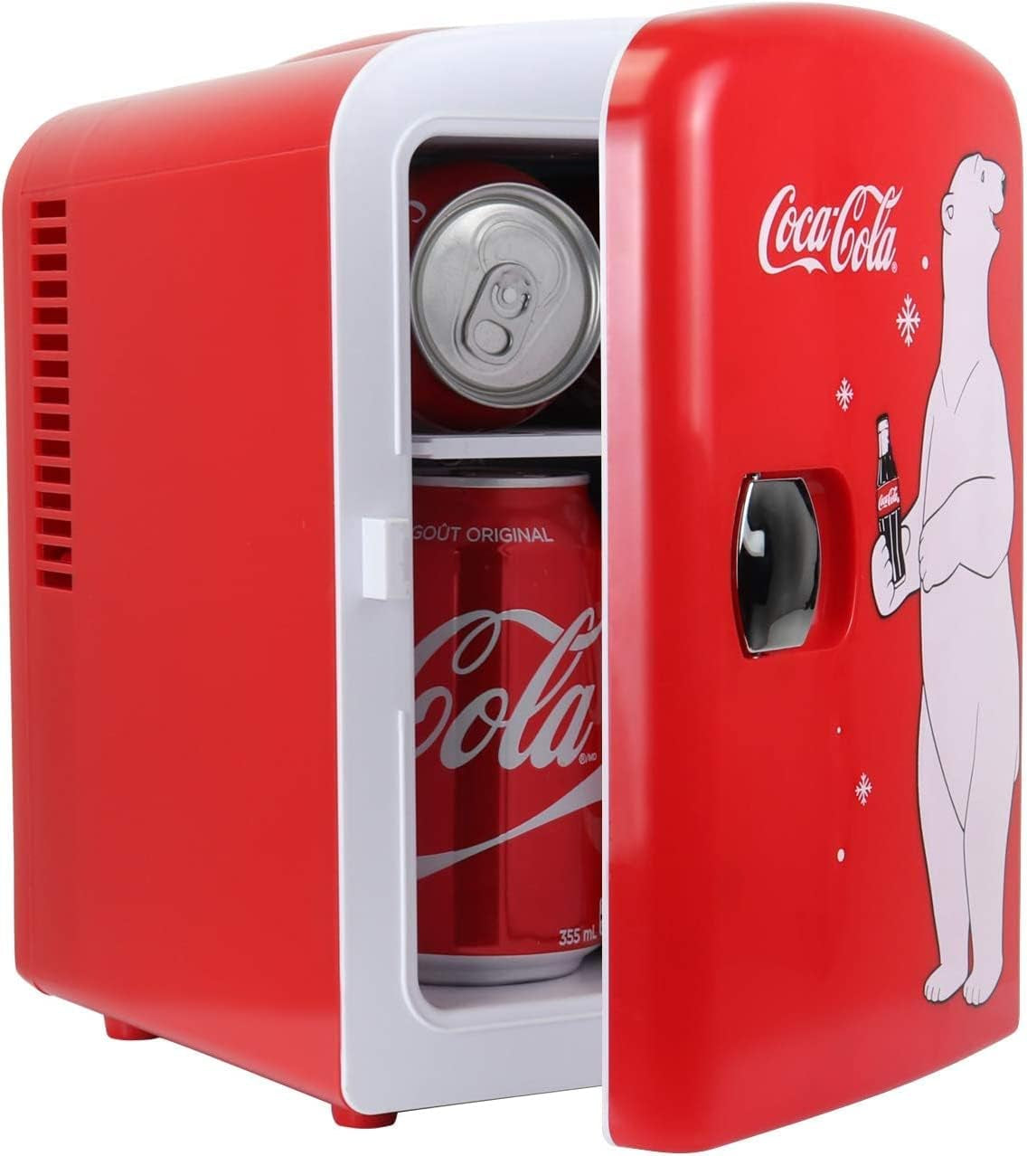 Coca Cola KWC4 Frigo Électrique Mixte Adulte, Rouge