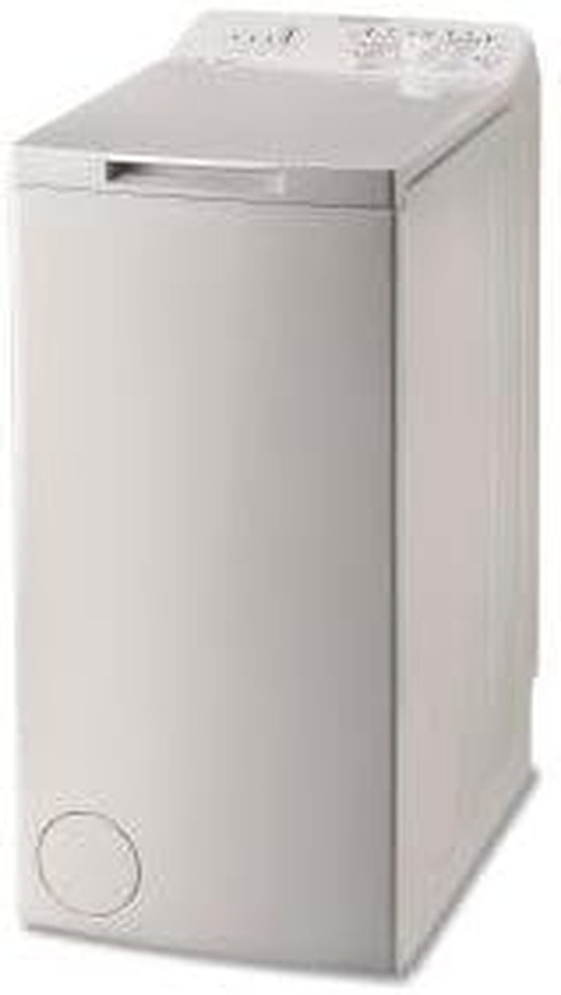 Lave Linge Top Indesit BTWNA61052FR - Lave Linge - Pose Libre - Capacité : 6 Kg - Vitesse D'Essorage Maxi 1000 Tr/Min - Classe A++