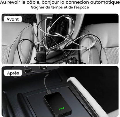 2026 Nouvelle Mise À Niveau Adaptateur 5.0 2Air, Apporte Carplay/Android Auto Sans Fil, Brancher Et Utiliser, Connectivité Sans Fil