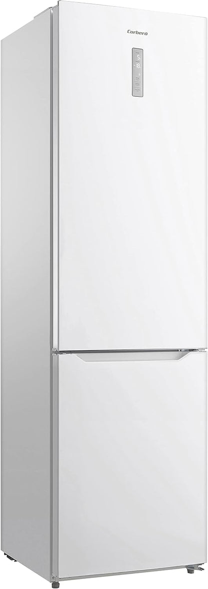 Corberó E-CCM201520WMAD Combis 200X60 Non Frost Dimensions 201 X 60 X 63, Capacité 329 L, Pas De Frost, Couleur Blanc, Métal Back Cooling, Efficacité Énergétique D