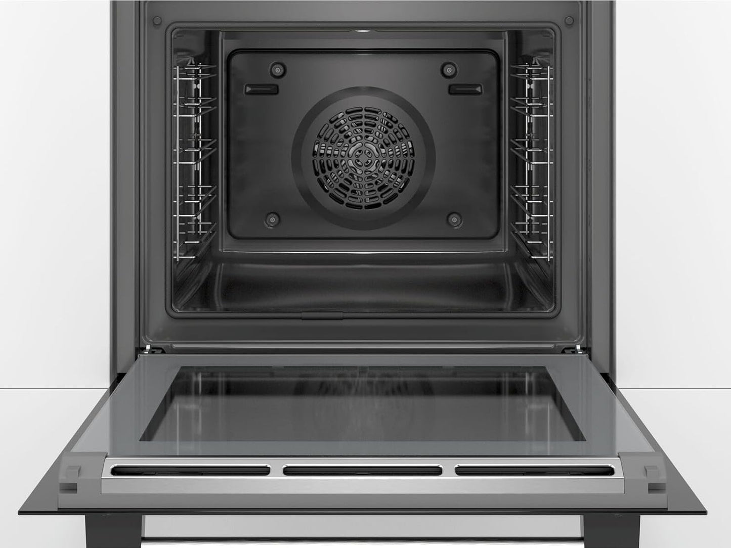 HBA573BS1 Série 4 Four Encastré A, 71 L, En Acier Inoxydable, Porte Rabattable, Écran LED, 5 Types De Chauffage, Autopilot 10, Pyrolyse, Air Chaud 3D