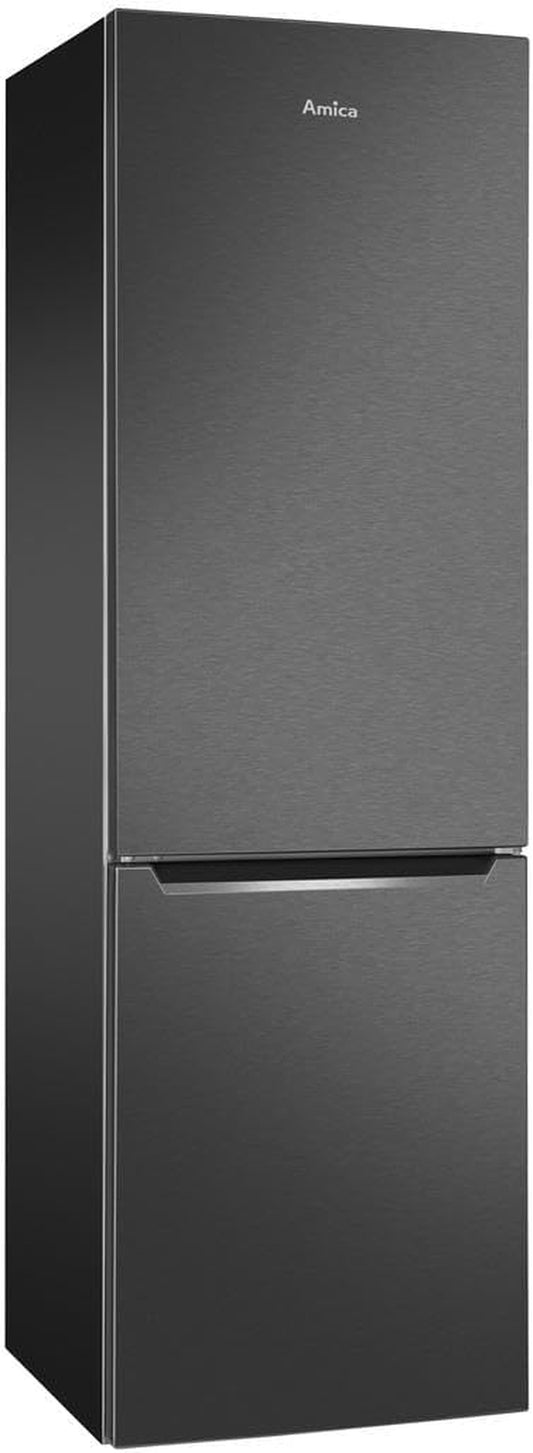 Amica KGCL 387 150 S Stand Kühl-Gefrierkombination, 55 Cm Breit, 262 L, Automatische Abtauung, Frostcontrol, Superkühlen, Vitcontrol, Edelstahl Schwarz