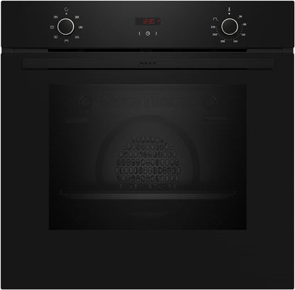 Neff B1CCC0AK0 N90 A+ Einbaubackofen, 60 Cm Breit, 71 L, Led-Display, Grill, Circotherm, Kindersicherung, Schwarz/Edelstahl
