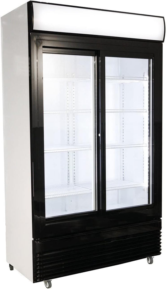Armoire À Boisson 2 Portes Vitrées Coulissantes 750 L - Combisteel - R2902 Portesvitrée