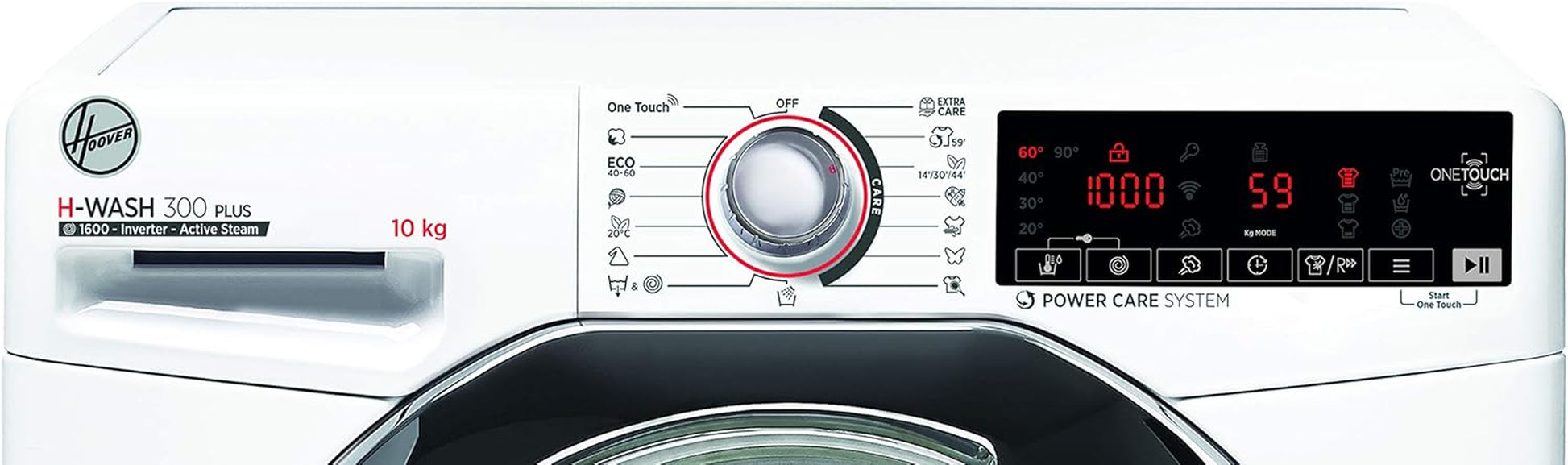 Machine À Laver H-Wash 300 H3WS610TAMCE/1-S - 10 Kg - 1600 Tr/Min - Fonctionnement Intelligent Avec Technologie NFC - Moteur Inverter BPM - Technologie Tout-En-Un - Fonction Vapeur