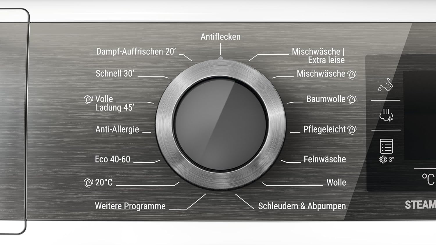 Bauknecht B7 99 Silence DE Machine À Laver À Chargement Frontal/A -30% / 9 Kg/Technologie Gentlepower/Option Hygiène Steam/Moteur Direct Drive/Départ Différé/Sécurité Enfant