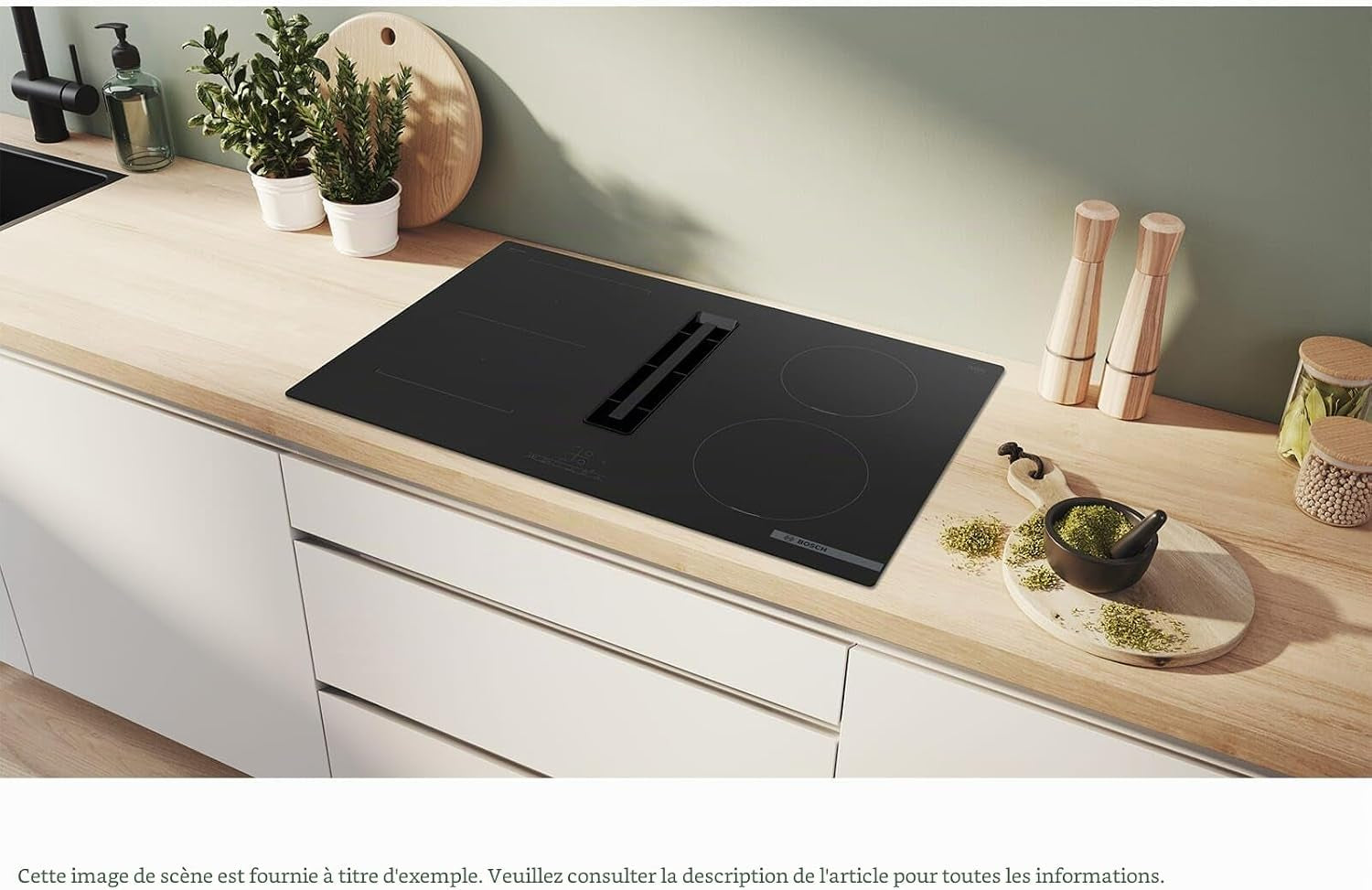Bosch PVS811B16E, Plaque À Induction Avec Hotte Aspirante Intégrée Serie 4, Black