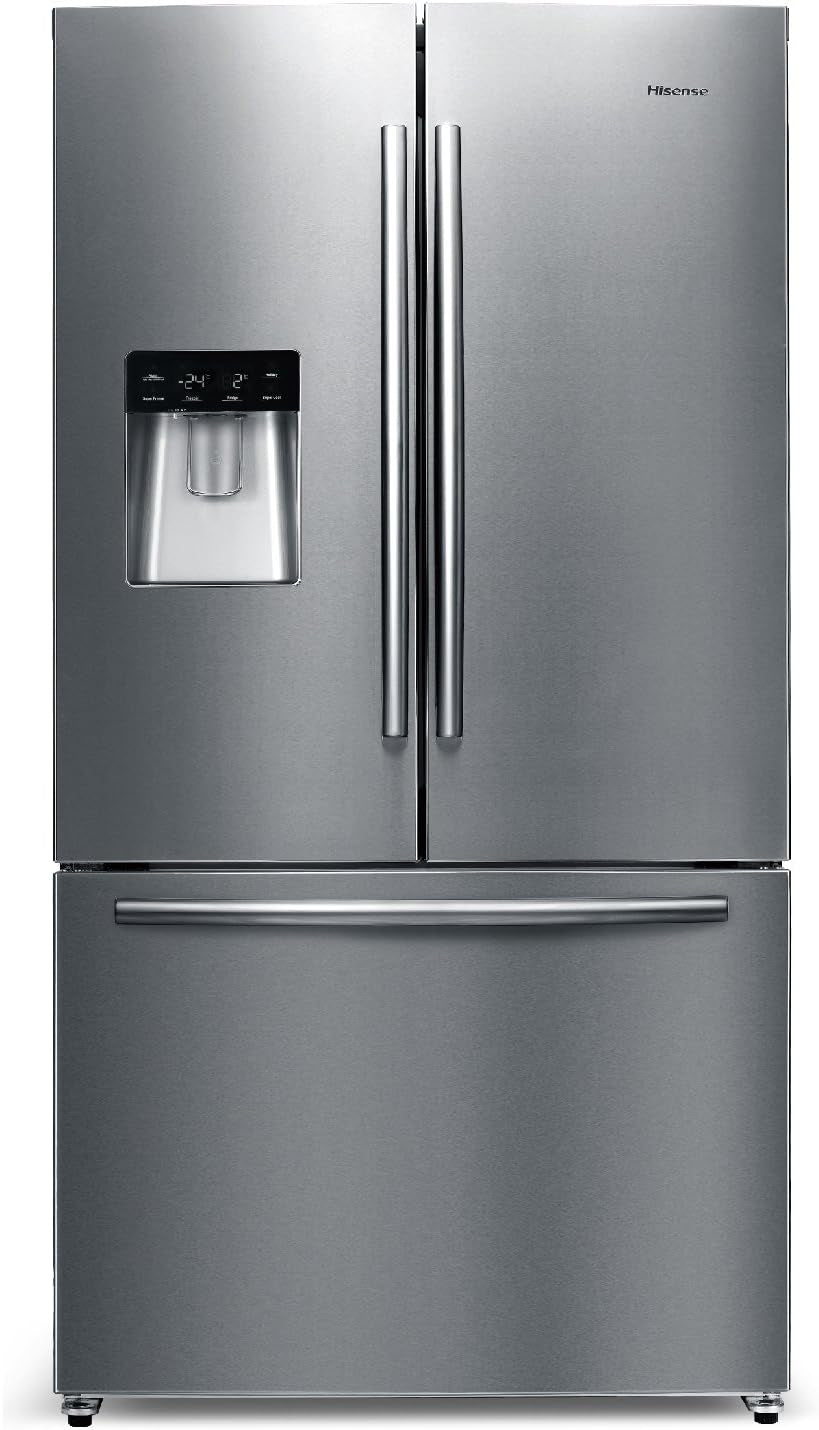 HISENSE Mkgnf536 ED Réfrigérateur/Congélateur/A + +/177,4 Cm Hauteur/322 Kwh/An/417 L Refroidissement Partie/119 L Partie Congélateur/Distributeur D'Eau/Réglage De La Température Séparés/Inox