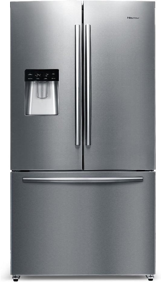 HISENSE Mkgnf536 ED Réfrigérateur/Congélateur/A + +/177,4 Cm Hauteur/322 Kwh/An/417 L Refroidissement Partie/119 L Partie Congélateur/Distributeur D'Eau/Réglage De La Température Séparés/Inox