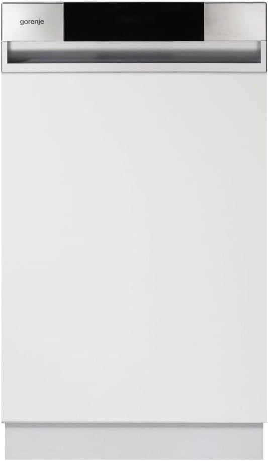 Gorenje GI 520 E15X Lave-Vaisselle Partiellement Intégré, 45 Cm, 9 Couverts, 5 Programmes, Programme De Nettoyage De 1 H, Panier Supérieur Réglable En Hauteur, Protection Complète Contre Les