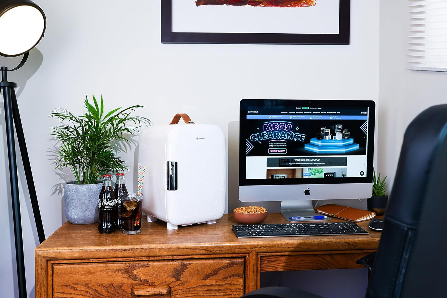 Subcold Pro10 Mini Refroidisseur De Luxe | Petit Réfrigérateur Portable Compact 10 L 12 V Et 110 V | Système De Refroidissement Silencieux Et Efficace | Idéal Pour Chambre, Bureau, Beauté Et Voiture