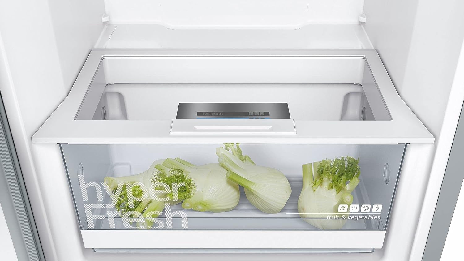 Iq300 KS36VVIEP Réfrigérateur Autoportante 346 L E Acier Inoxydable