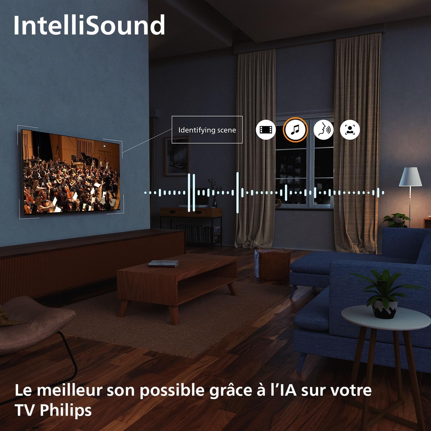 Philips 75PUS7000 4K LED Smart TV - Écran 75 Pouces Avec Plateforme Pixel Precise Ultra HD, Titan OS Et Son Dolby Atmos - Compatible Alexa Et Assistant Vocal Google