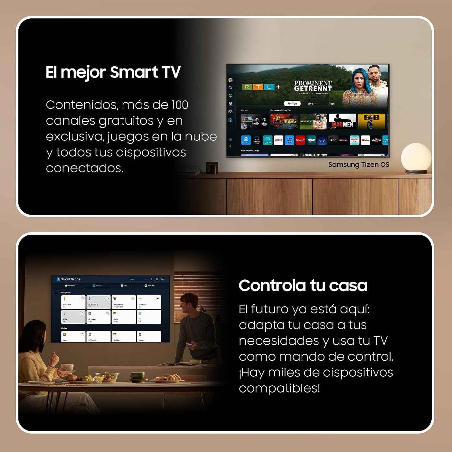 TV QLED 4K 2024 75Q60D Smart TV De 75" Avec plus D'1 Milliard De Couleurs, Couleurs Certifiées, Le Meilleur Smart TV Et Contrôlez Votre Maison Avec Smartthings