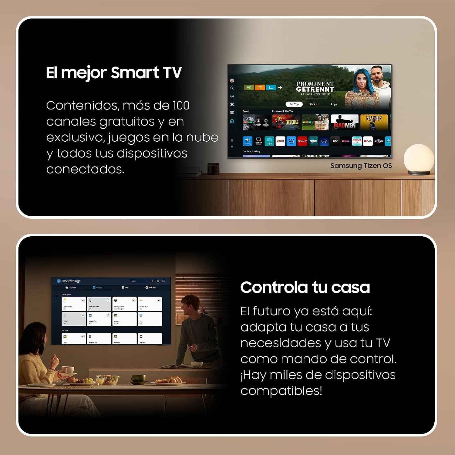 TV QLED 4K 2024 75Q60D Smart TV De 75" Avec plus D'1 Milliard De Couleurs, Couleurs Certifiées, Le Meilleur Smart TV Et Contrôlez Votre Maison Avec Smartthings