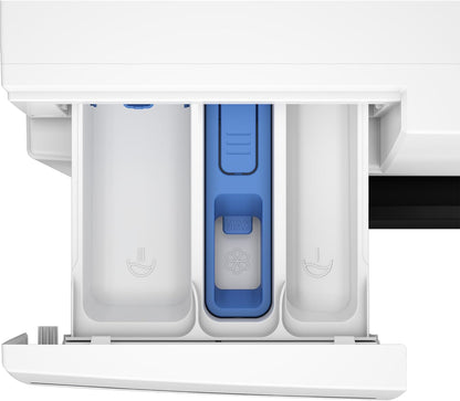 BM3WFU3741X Machine À Laver Autonome 7 Kg Energyspin Avec Choix D'Essorage 1400 Tr/Min, Fonction Vapeur, Hygiène+, Convient Aux Personnes Allergiques, Coldwash Économie D'Eau Et De Temps Blanc